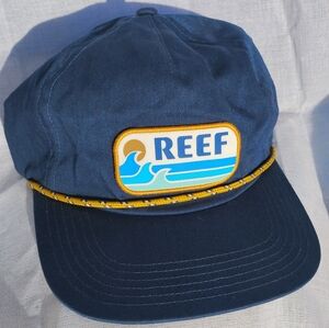 Reef Blue Cap with Gold Accent